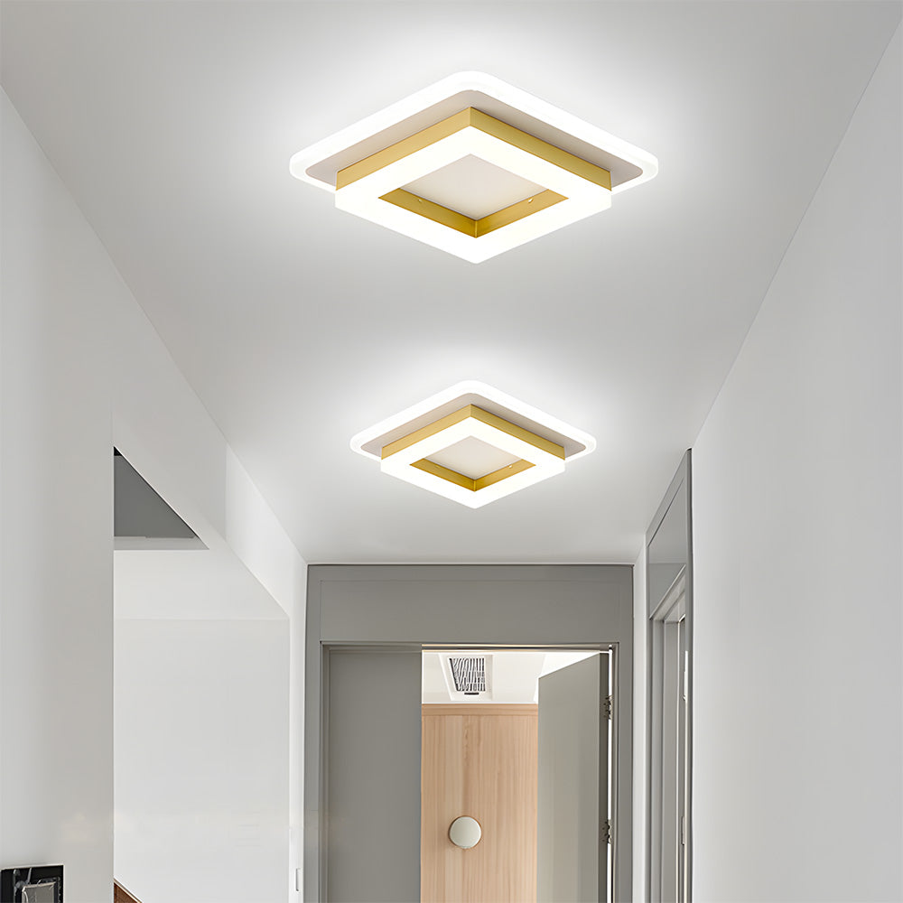 Slim Square LED Ceiling Light Minimalist Flush Mount