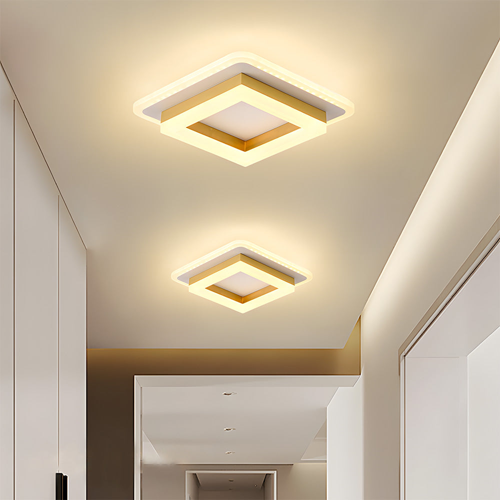 Slim Square LED Ceiling Light Minimalist Flush Mount