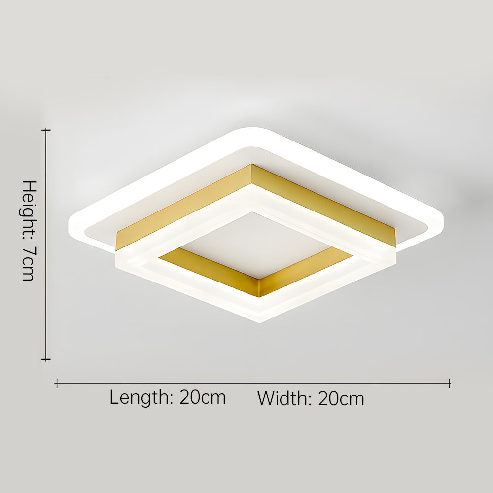 Slim Square LED Ceiling Light Minimalist Flush Mount