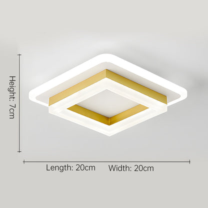 Slim Square LED Ceiling Light Minimalist Flush Mount