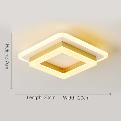 Slim Square LED Ceiling Light Minimalist Flush Mount
