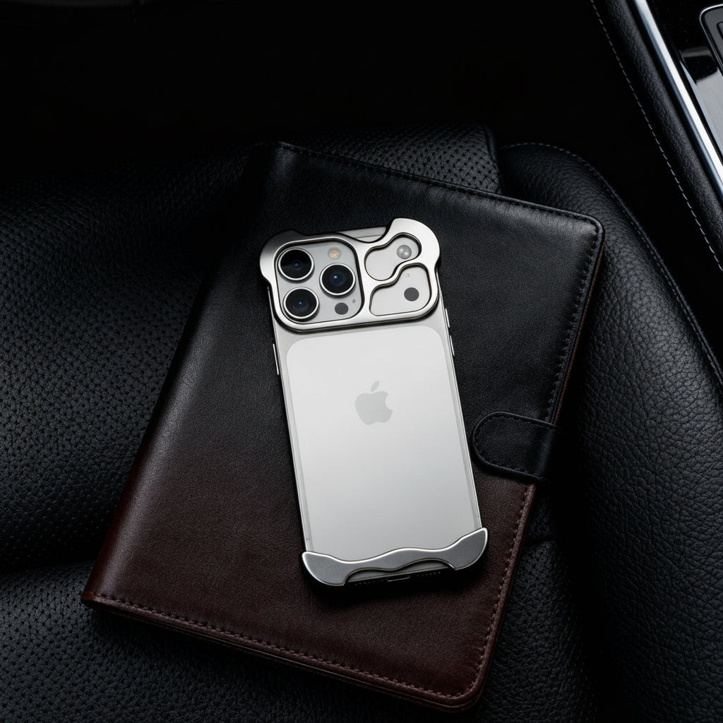 Slim Titanium Alloy Magnetic Phone Case Lightweight Protective Cover