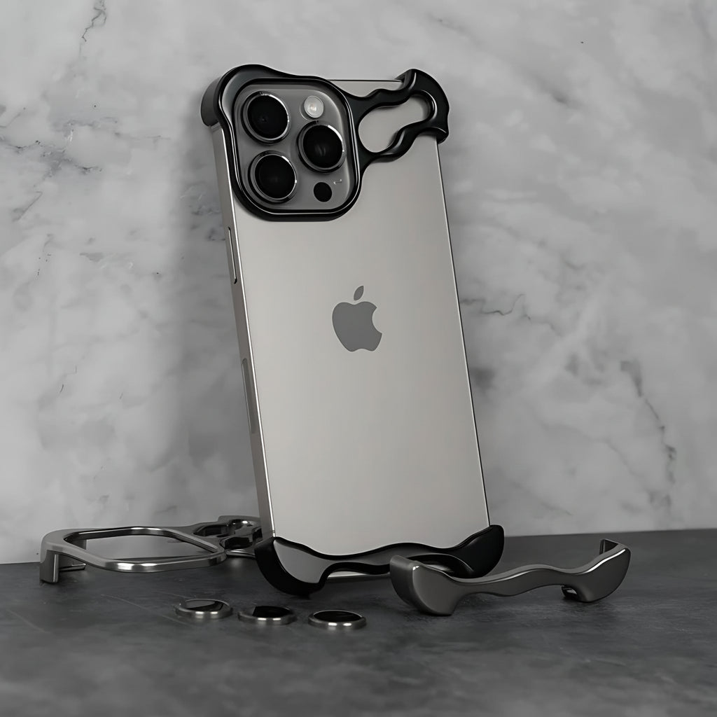 Slim Titanium Alloy Magnetic Phone Case Lightweight Protective Cover