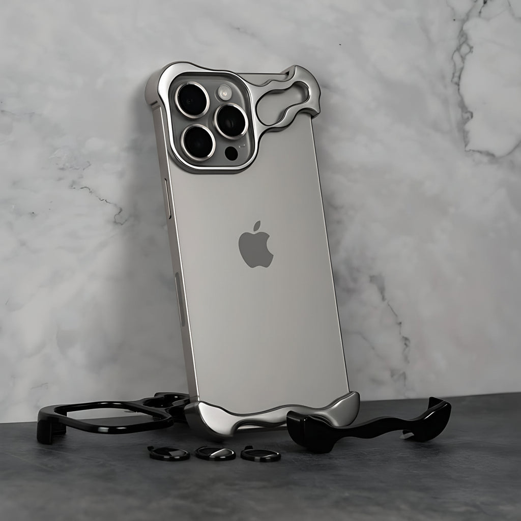 Slim Titanium Alloy Magnetic Phone Case Lightweight Protective Cover