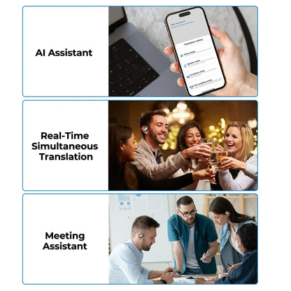 Smart AI Translation Earbuds – Real Time Language Translator & Wireless Audio