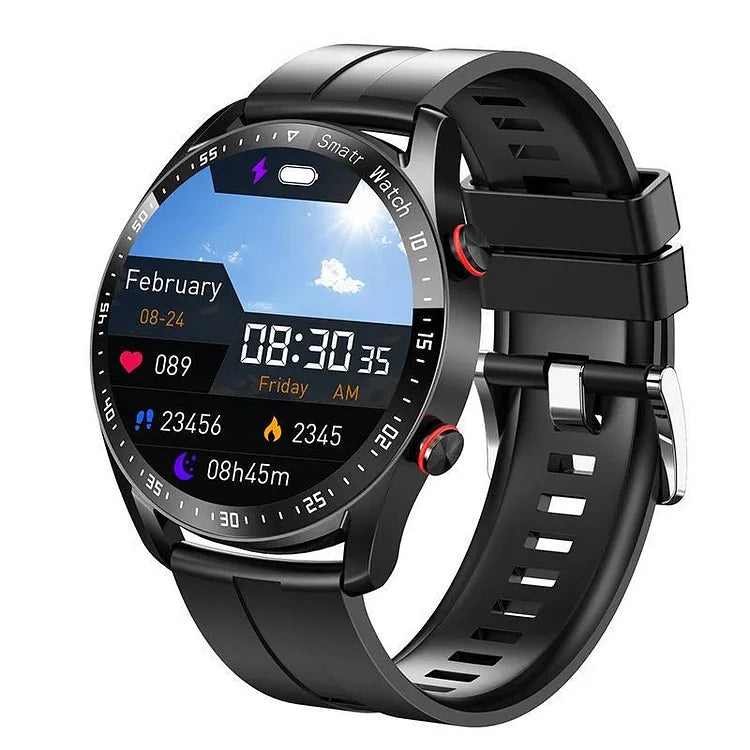 Smart Fitness Watch with Heart Rate Blood Pressure and Activity Tracking