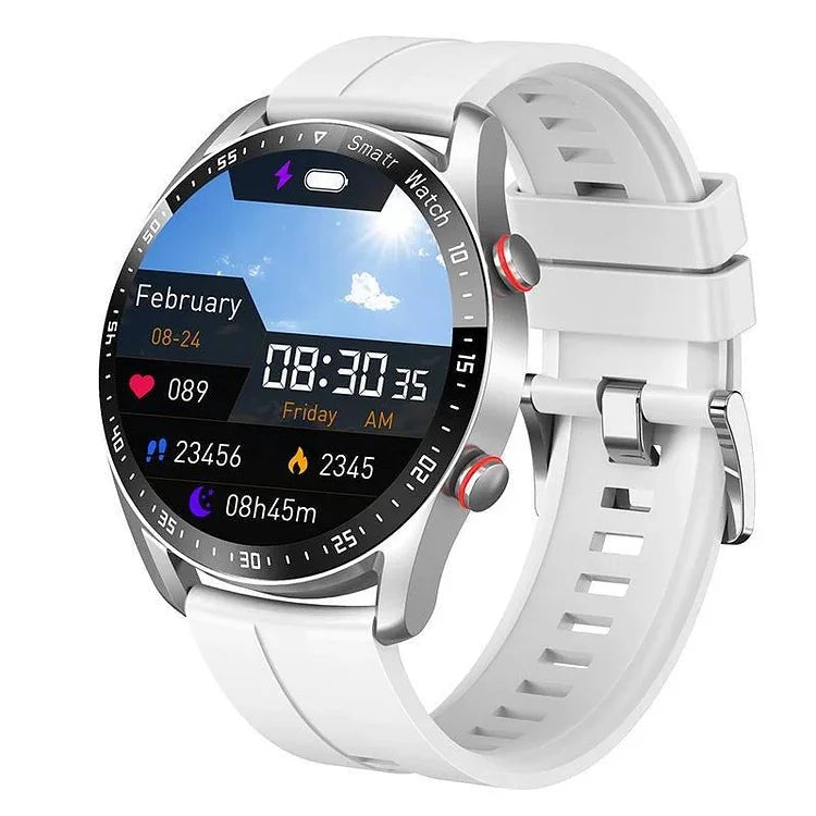 Smart Fitness Watch with Heart Rate Blood Pressure and Activity Tracking