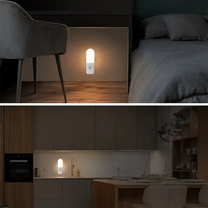 Smart Motion Sensor Night Light 3 in 1 Rechargeable Wall Light and Torch