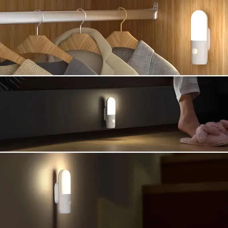 Smart Motion Sensor Night Light 3 in 1 Rechargeable Wall Light and Torch