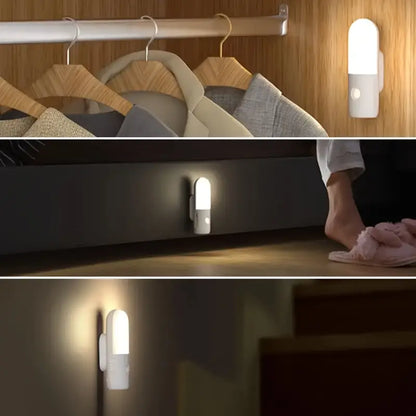 Smart Motion Sensor Night Light 3 in 1 Rechargeable Wall Light and Torch