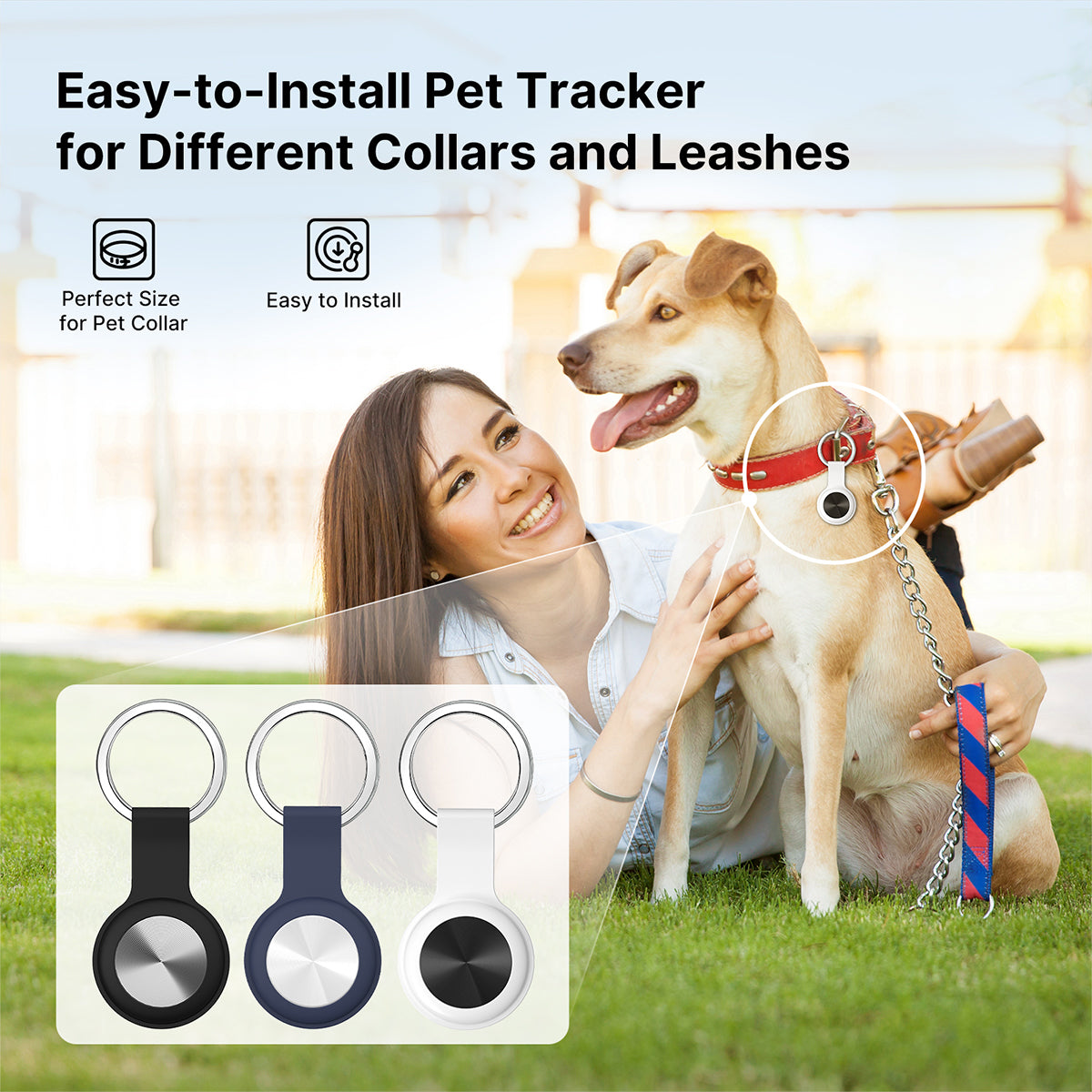 Smart Pet GPS Tracker with IP65 Water Resistance and Long Battery Life