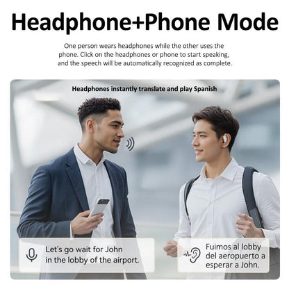 SmartSpeak AI Translator Earbuds Real Time Translation Bluetooth Wireless