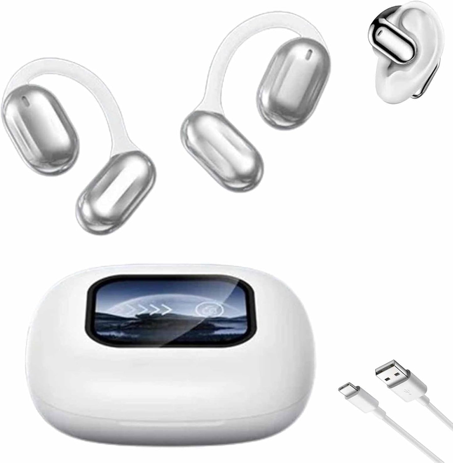 SmartSpeak AI Translator Earbuds Real Time Translation Bluetooth Wireless