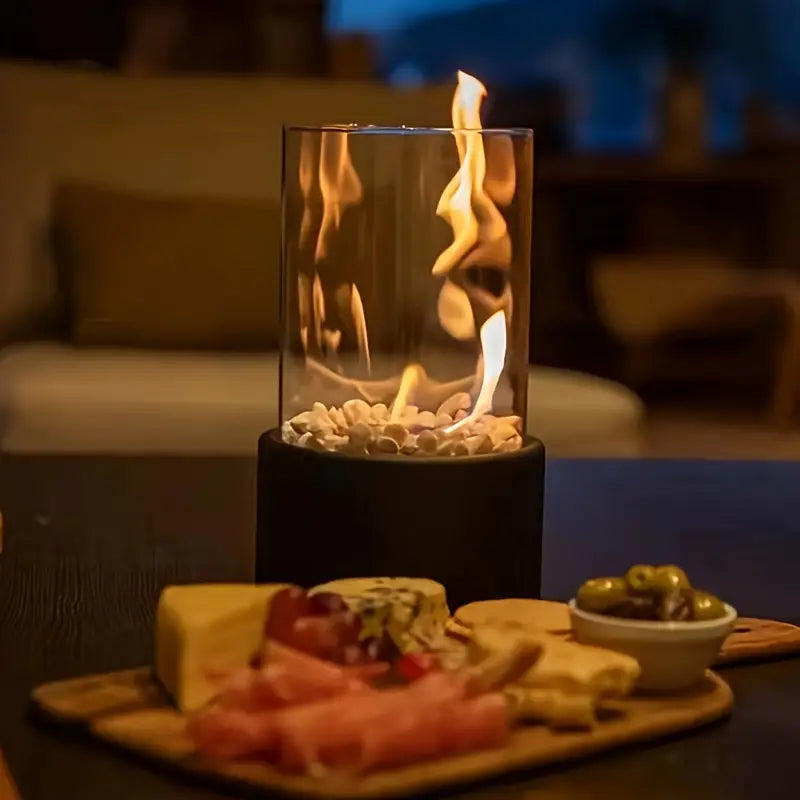 Smoke Free Bioethanol Tabletop Fireplace with Modern Design