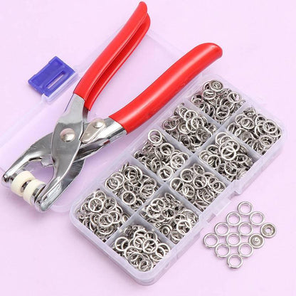 Snap Button Pliers with Snap Buttons for Fabric Repair, Clothing and DIY Projects