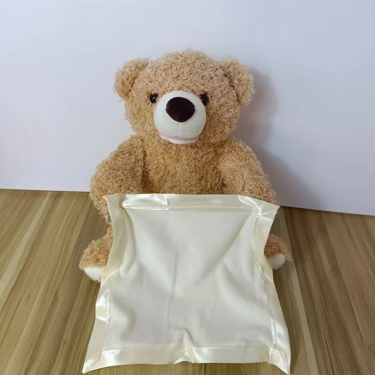 SnuggleBuddy Peek a Boo Bear Interactive Talking Plush Toy for Babies and Toddlers