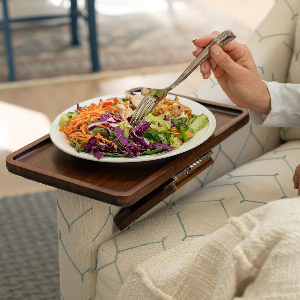SofaMate Adjustable Sofa Arm Tray Table for Drinks and Essentials