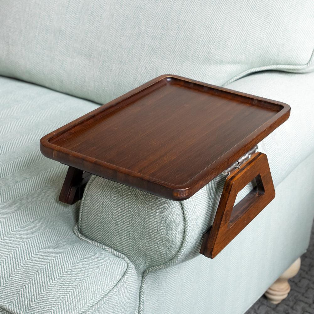 SofaMate Adjustable Sofa Arm Tray Table for Drinks and Essentials