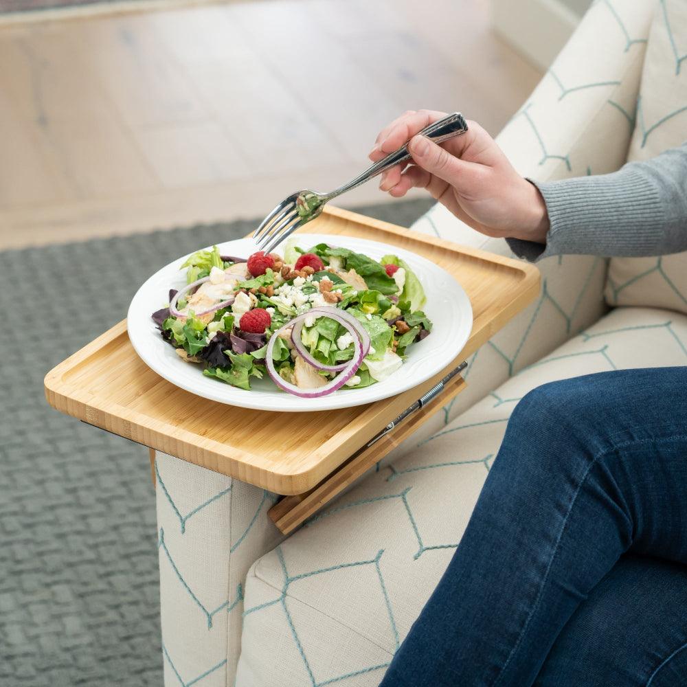 SofaMate Adjustable Sofa Arm Tray Table for Drinks and Essentials