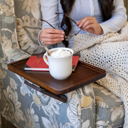 SofaMate Adjustable Sofa Arm Tray Table for Drinks and Essentials