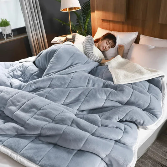 Soft Flannel Throw Blanket Warm Winter Sofa Bed Cover Lightweight