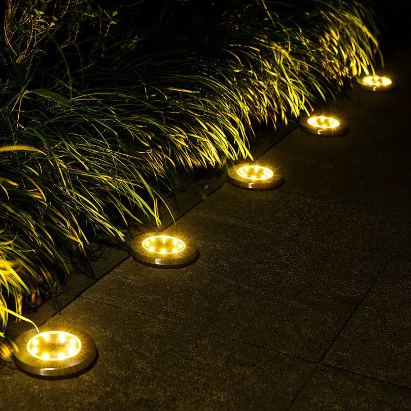 Solar Ground Lights Outdoor LED Pathway Lighting