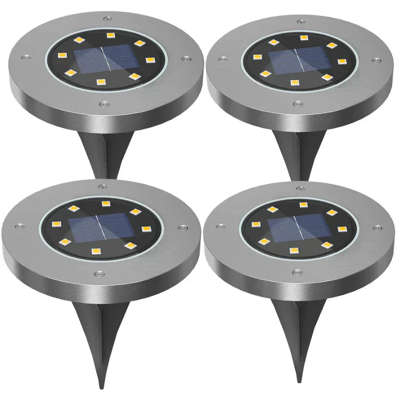 Solar Ground Lights Outdoor LED Pathway Lighting