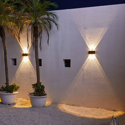 Solar LED Outdoor Wall Light Waterproof Energy Saving Garden Lamp
