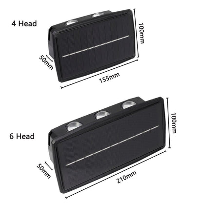 Solar LED Outdoor Wall Light Waterproof Energy Saving Garden Lamp