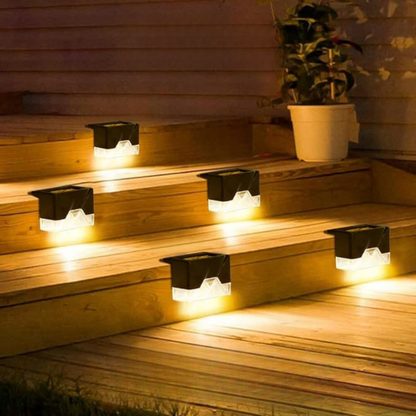 Solar Outdoor Wall Lights Waterproof LED Step Lamps