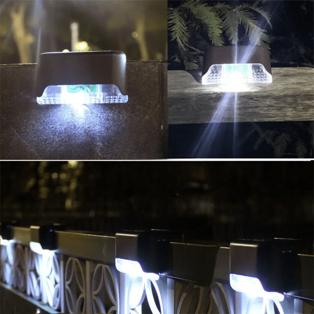 Solar Outdoor Wall Lights Waterproof LED Step Lamps
