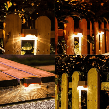 Solar Outdoor Wall Lights Waterproof LED Step Lamps