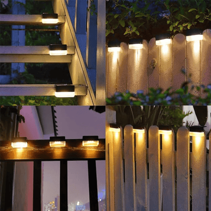 Solar Outdoor Wall Lights Waterproof LED Step Lamps