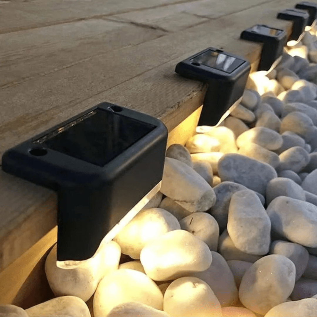 Solar Outdoor Wall Lights Waterproof LED Step Lamps