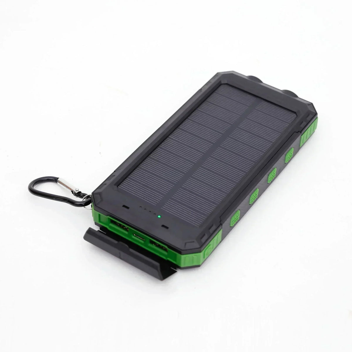 Solar Power Bank 200,000mAh with Solar Panel, USB-C and Wireless Charging, Flashlight & SOS Light
