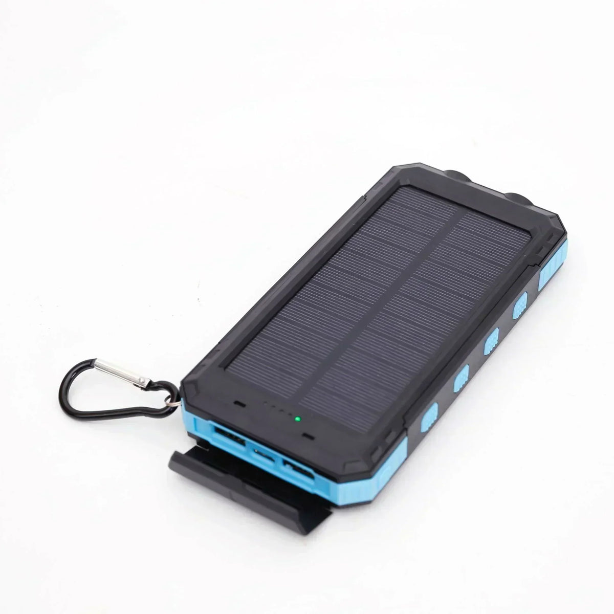 Solar Power Bank 200,000mAh with Solar Panel, USB-C and Wireless Charging, Flashlight & SOS Light