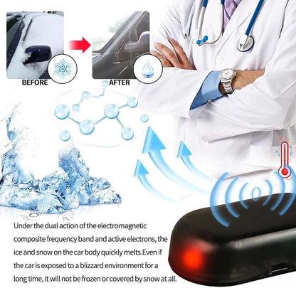 Solar-Powered Automatic Car Window De-Icer with Temperature Detection