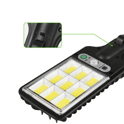 Solar Powered Outdoor Flood Light with Motion Sensor and Remote Control