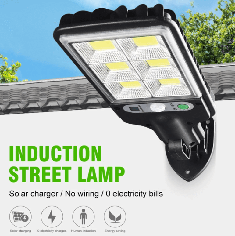 Solar Powered Outdoor Flood Light with Motion Sensor and Remote Control