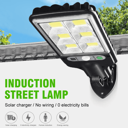 Solar Powered Outdoor Flood Light with Motion Sensor and Remote Control