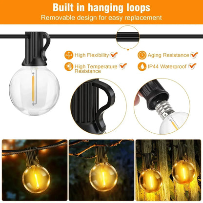 Solar String Lights 20m Outdoor LED Fairy Lights with Remote