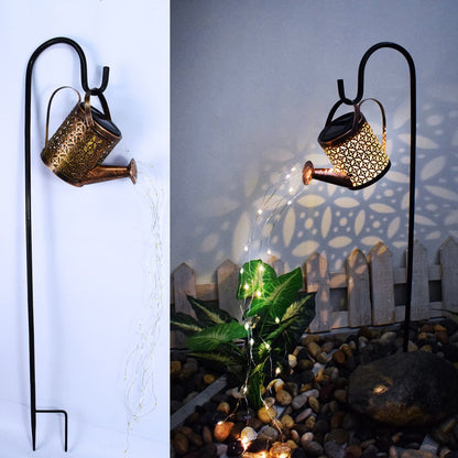 Solar Watering Can LED Garden Lamp – Warm White Outdoor Decoration