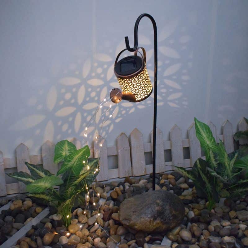 Solar Watering Can LED Garden Lamp – Warm White Outdoor Decoration