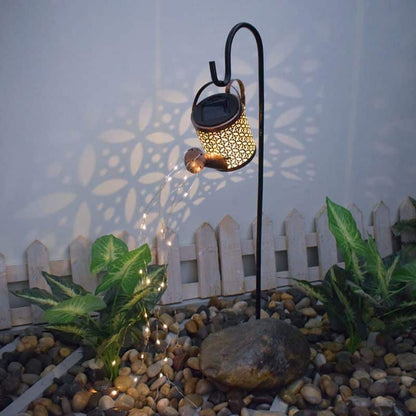 Solar Watering Can LED Garden Lamp – Warm White Outdoor Decoration