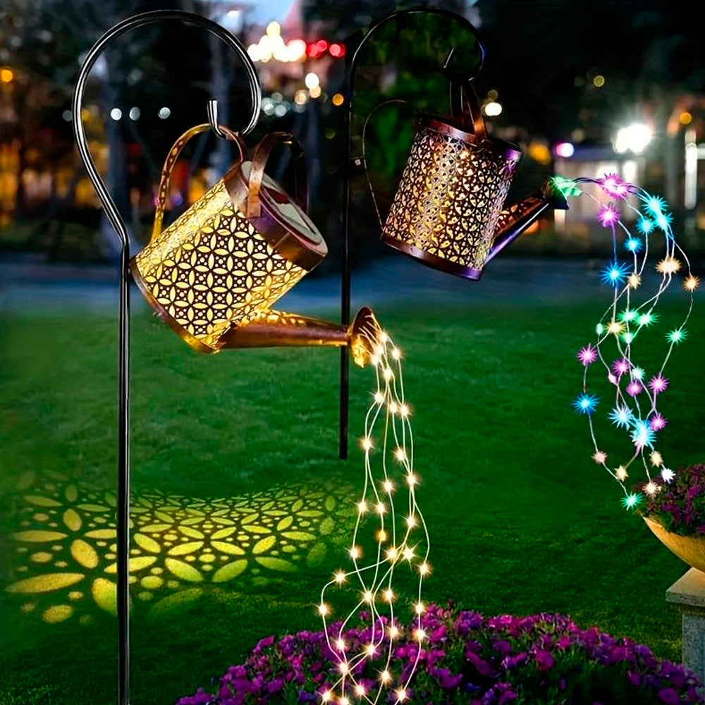 Solar Watering Can LED Garden Lamp – Warm White Outdoor Decoration