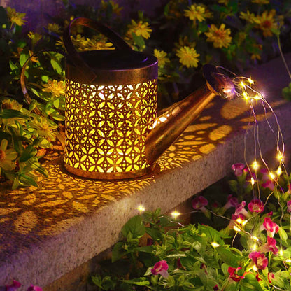 Solar Watering Can LED Garden Lamp – Warm White Outdoor Decoration