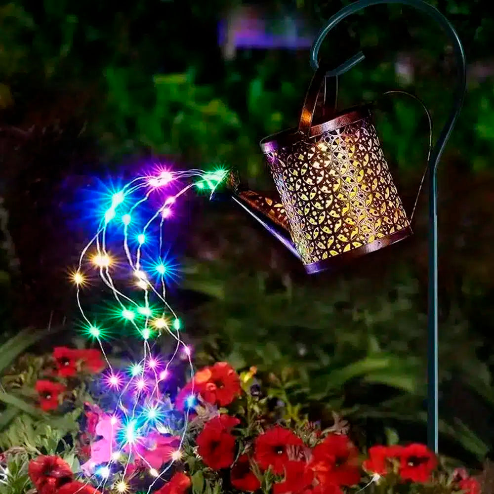 Solar Watering Can LED Garden Lamp – Warm White Outdoor Decoration
