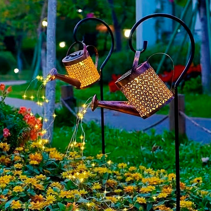 Solar Watering Can LED Garden Lamp – Warm White Outdoor Decoration
