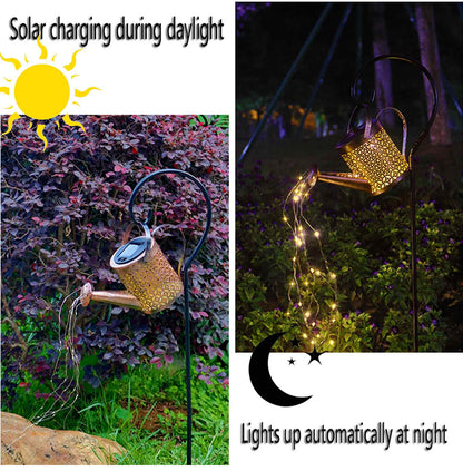 Solar Watering Can LED Garden Lamp – Warm White Outdoor Decoration