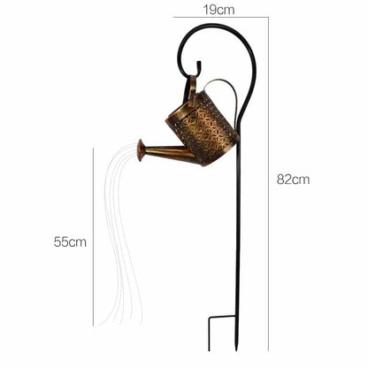 Solar Watering Can LED Garden Lamp – Warm White Outdoor Decoration